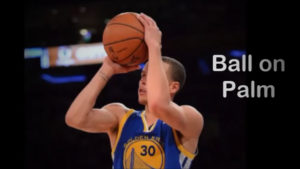 Steph Curry close up of shot form 
